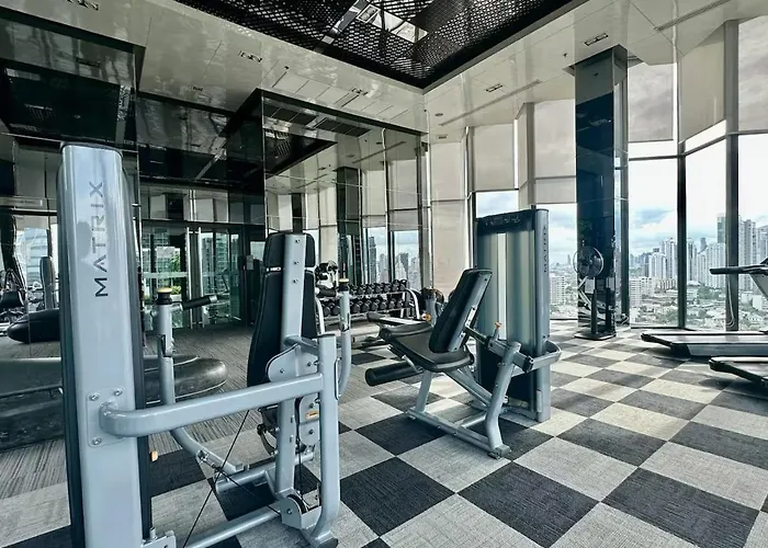 Thonglor Next To Bts Modern - Fitness Gym With Full View Apartment